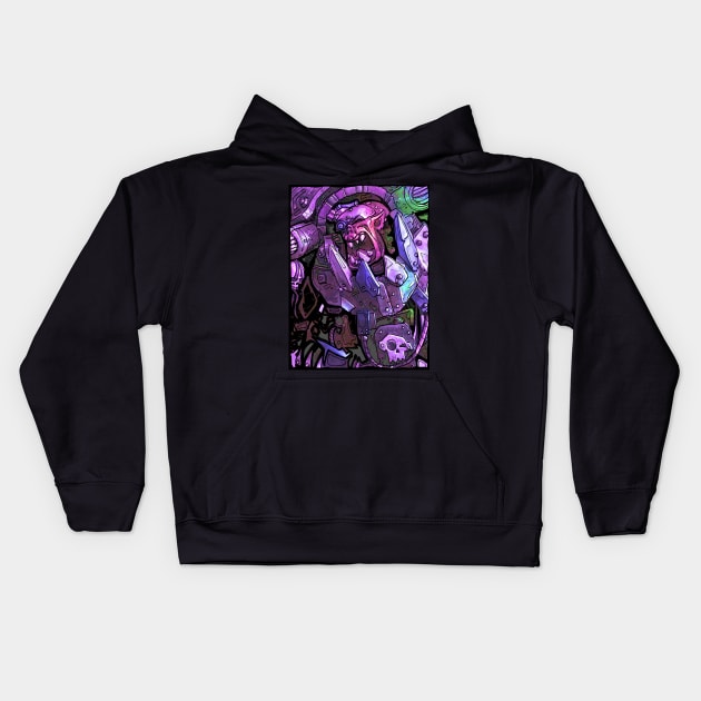 Da BIggIe BoSS PurPLe Kids Hoodie by paintchips